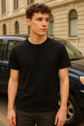 Classic Black Cotton T-Shirt