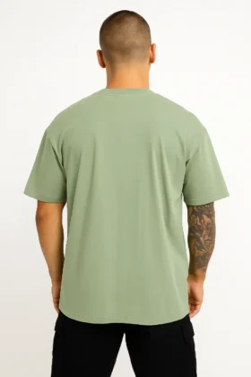 Men's Green Broken Crayons Oversized T-Shirt - Image 2